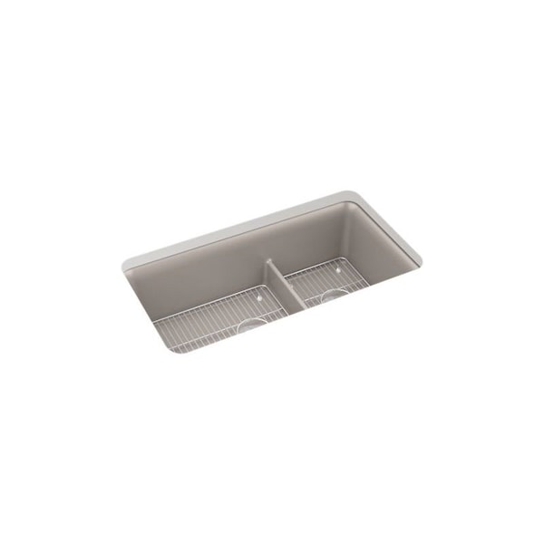 Kohler Neoroc Cairn 33 Offset Smrt Divide Sink 27786-CM3 - main